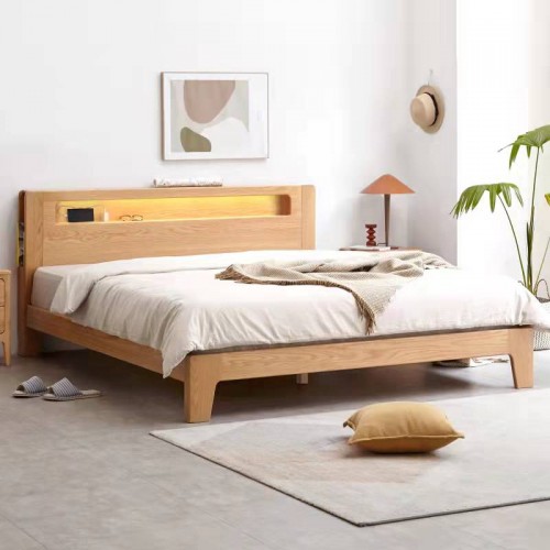 Seattle Solid Oak Bed (NEW ARRIVAL)